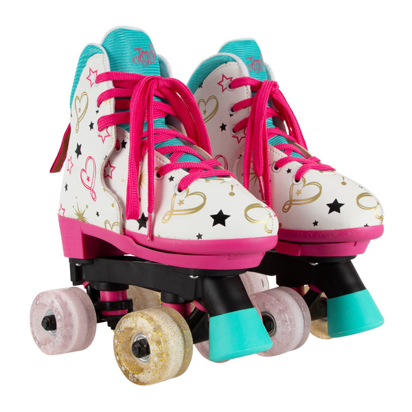 Girls' Adjustable Jojo Party In Pink Quad Roller Skates