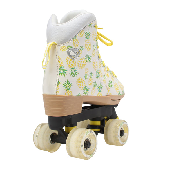 Girls' Adjustable Craze Crushed Pineapple Quad Roller Skates