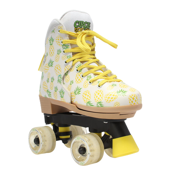 Girls' Adjustable Craze Crushed Pineapple Quad Roller Skates